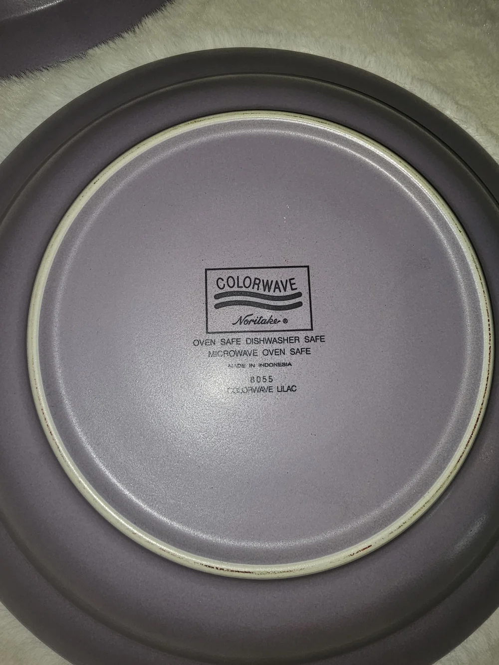 Noritake Lilac -Rim Ceramic Stoneware Bowls - Set of 3